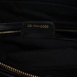 Pre Owned Dior Diorita Black Leather Medium Zipped Hobo