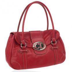 مملوكة مسبقًا Christian Dior Red Leather Satchel