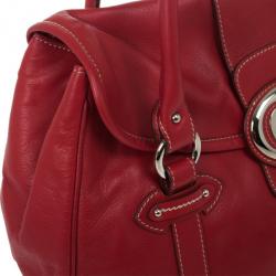 مملوكة مسبقًا Christian Dior Red Leather Satchel
