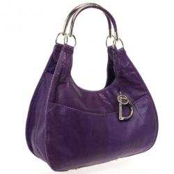 مملوكة مسبقًا Christian Dior Purple Python Medium 61 Hobo