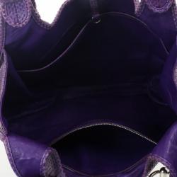 م ملوكة مسبقًا Christian Dior Purple Python Medium 61 Hobo