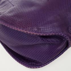 مملوكة مسبقًا Christian Dior Purple Python Medium 61 Hobo