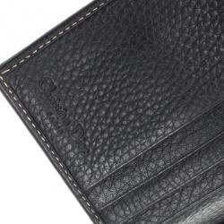 Pre Owned Dior Black Leather Saddle Compact Wallet