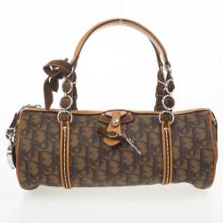 Pre Owned Dior 'Romantique' Barrel Satchel