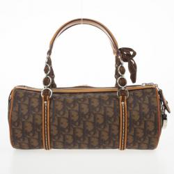 Pre Owned Dior 'Romantique' Barrel Satchel