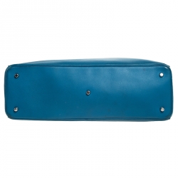 مملوكة مسبقًا حقيبة شوبر ديور ديوريسيمو جلد أزرق كبيرة جداً