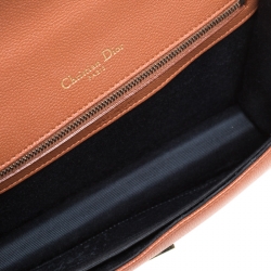 مملوكة مسبقًا Dior Copper Brown Leather Medium Diorama Shoulder Bag