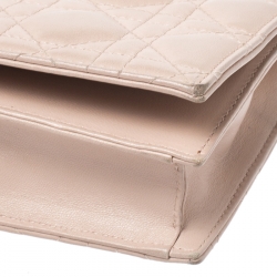 مملوكة مسبقًا حقيبة كلاتش ديور سلسلة ليدي ديور جلد ثعبان سوداء