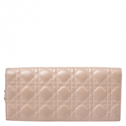 مملوكة مسبقًا حقيبة كلاتش ديور سلسلة ليدي ديور جلد ثعبان سوداء