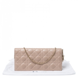 مملوكة مسبقًا حقيبة كلاتش ديور سلسلة ليدي ديور جلد ثعبان سوداء