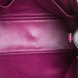 Pre Owned Dior Black Leather Medium Diorissimo Shopper Tote