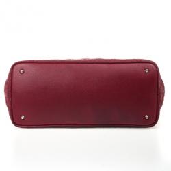 Pre Owned Christian Dior Cannage Quilted Coated Canvas Panarea Large Tote Bag