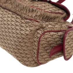 مملوكة مسبقًا حقيبة كتف ديور جيوب متعددة كانفاس ديوريسيمو حمراء / بيج