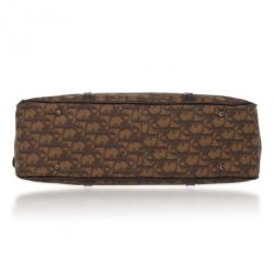 Pre Owned Christian Dior Trotter Romantique Boston Satchel Handbag