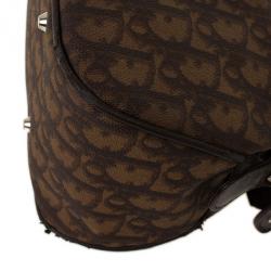 Pre Owned Christian Dior Trotter Romantique Boston Satchel Handbag