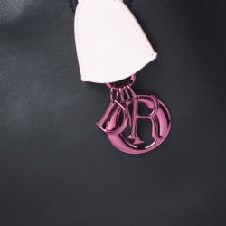 Pre Owned Dior Black Leather Large Dior Addict Shopper Tote