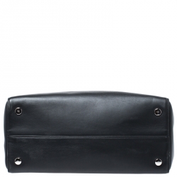 Pre Owned Dior Black Leather Large Dior Addict Shopper Tote