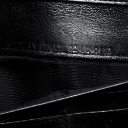 مملوكة مسبقًا Dior Black Cannage Patent Leather Wallet on Chain