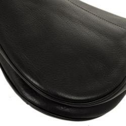 Christian Dior Black Leather Saddle Bag