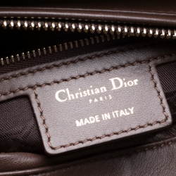 مملوكة مسبقًا Dior Brown Cannage Quilted Leather Medium Lady Dior Tote