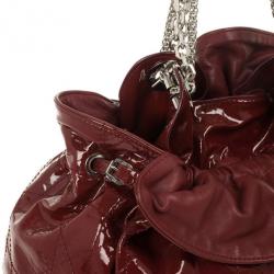 مملوكة مسبقًا Dior Burgundy Patent 'Le Trente' Bag