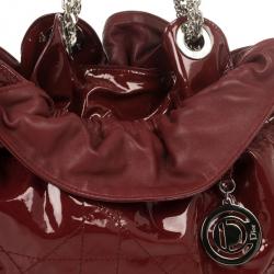 مملوكة مسبقًا Dior Burgundy Patent 'Le Trente' Bag
