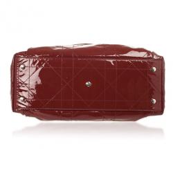 مملوكة مسبقًا Dior Burgundy Patent 'Le Trente' Bag
