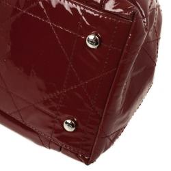 مملوكة مسبقًا Dior Burgundy Patent 'Le Trente' Bag
