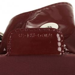 مملوكة مسبقًا Dior Burgundy Patent 'Le Trente' Bag