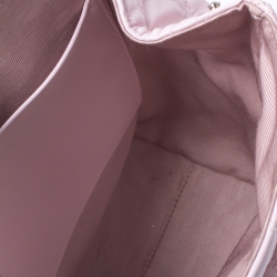 Dior Light Pink Cannage Leather Small Lucky Badge Stardust Backpack