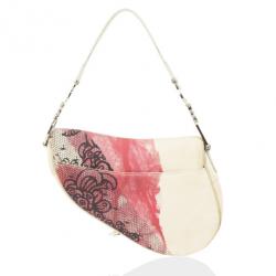 Pre Owned Dior Off Print Saddle Bag