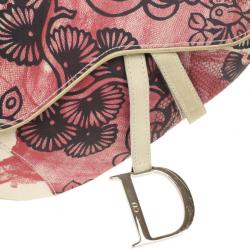Pre Owned Dior Off Print Saddle Bag