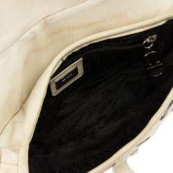 Pre Owned Dior Off Print Saddle Bag