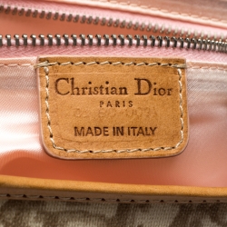 Pre Owned Dior Multicolor Monogram Coated Canvas and Leather Romantique Trotter Flap Bag