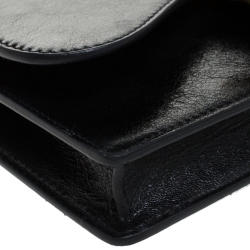 Pre Owned Dior Black Leather Saddle Belt Bag