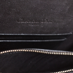 Pre Owned Dior Black Leather Saddle Belt Bag