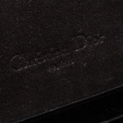 Pre Owned Dior Black Leather Saddle Belt Bag