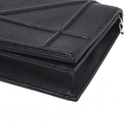 مملوكة مسبقًا حقيبة كلتش ديور ديوراما جلد سوداء