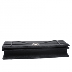 مملوكة مسبقًا حقيبة كلتش ديور ديوراما جلد سوداء