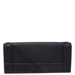 مملوكة مسبقًا حقيبة كلتش ديور ديوراما جلد سوداء