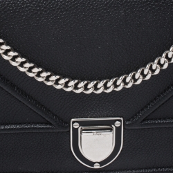 مملوكة مسبقًا حقيبة كلتش ديور ديوراما جلد سوداء