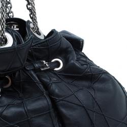 مملوكة مسبقًا حقيبة هوبو ديور لو ترينت كاناج جلد أسود