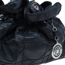 مملوكة مسبقًا حقيبة هوبو ديور لو ترينت كاناج جلد أسود