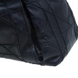 مملوكة مسبقًا حقيبة هوبو ديور لو ترينت كاناج جلد أسود