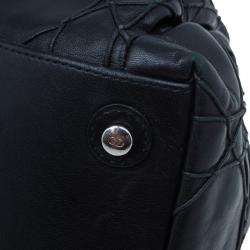 مملوكة مسبقًا حقيبة هوبو ديور لو ترينت كاناج جلد أسود