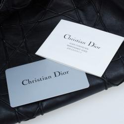 مملوكة مسبقًا حقيبة هوبو ديور لو ترينت كاناج جلد أسود