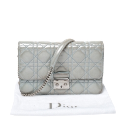 Pre Owned حقيبة صغيرة ديور ميس ديور بروميناد جلد مبطن كاناج أسود