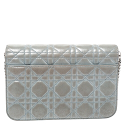 Pre Owned حقيبة صغيرة ديور ميس ديور بروميناد جلد مبطن كاناج أسود