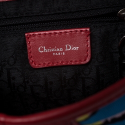 Pre Owned Dior Multicolor Fabric Bob Marley Saddle Bag