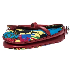 Pre Owned Dior Multicolor Fabric Bob Marley Saddle Bag